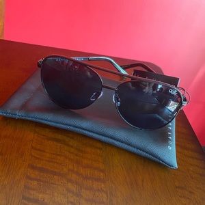 QUAY Aviator Black Sunglasses
